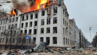 Този следобед в Харков е имало силни силни експлозии а