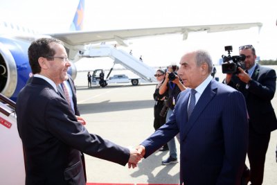 Израелският президент Ицхак Херцог пристигна днес на държавна визита в