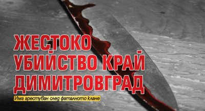 Жестоко убийство край Димитровград 