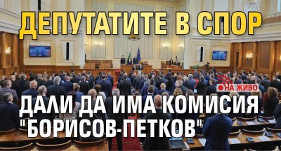 Депутатите в спор дали да има комисия "Борисов-Петков" (НА ЖИВО)