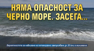 Няма опасност за Черно море. Засега...
