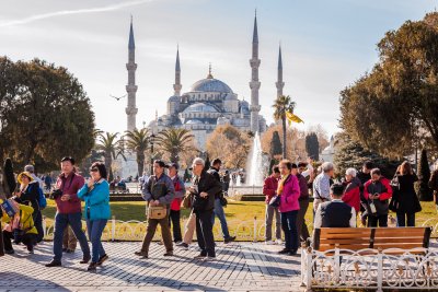 Броят на чуждестранните туристи посетили Истанбул се е увеличил с
