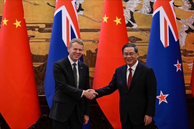 Китай и Нова Зеландия подписаха договори за сътрудничество