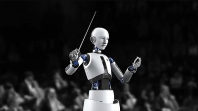 Робот дирижира оркестър в Сеул съобщи Ройтерс  Андроидът ЕвъР 6 застана