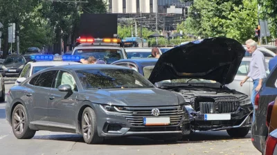 Лек инцидент на кръстовището на бул Васил Левски и ул