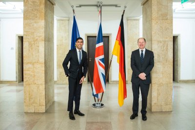 Британският министър председател Риши Сунак и германският канцлер Олаф Шолц осъдиха неотдавнашните опити за подкопаване