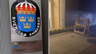 Нападател е хвърлил коктейл Молотов по посолството на Швеция в ливанската столица