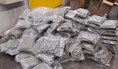 Откриха 145 11 кг марихуана в товарен автомобил при съвместна проверка