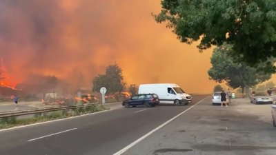 Частично бедствено положение е обявено в Казанлък заради пожара 