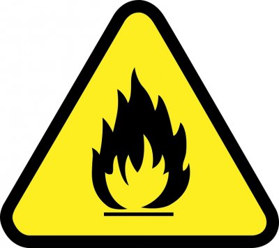 Опасност от възникване на бързо разпространяващи се и силни пожари