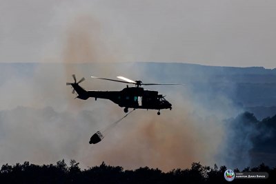 Трети ден продължава борбата с големия горски пожар в Родопите