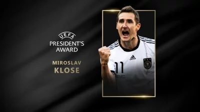 Легендата на немския футбол Мирослав Клозе получи специалната награда