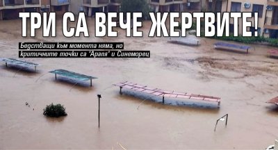 Три са потвърдените жертви на потопа на Черноморието – двама