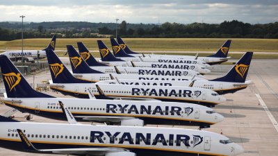 Нискотарифната авиокомпания Райънеър Ryanair обяви днес че през миналия месец