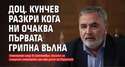 Доц. Кунчев разкри кога ни очаква първата грипна вълна