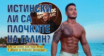 Истински ли са плочките на Галин?