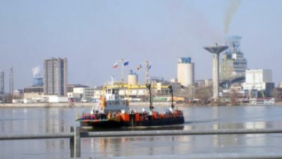 Румънският фериботен кораб Европа обслужващ линията ГКПП Никопол Турну