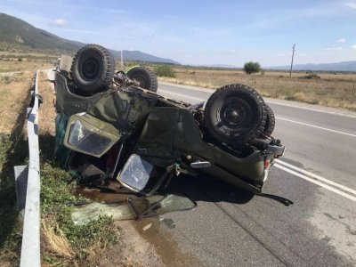 Военен джип е катастрофирал в района на Малко Търново съобщи кметът