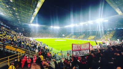 Мачът на Сигнал Идуна Парк между Борусия Дортмунд и Милан