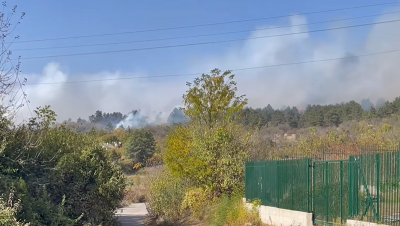 Пожар избухна в костинбродското село Безден и се разпространява към