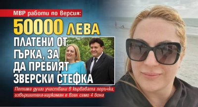 МВР работи по версия: 50 000 лева платени от гърка, за да пребият зверски Стефка