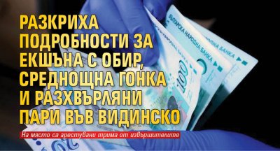 Разкриха подробности за екшъна с обир, среднощна гонка и разхвърляни пари във Видинско