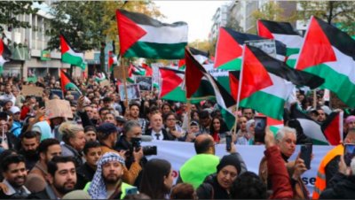 17 000 шестваха в Дюселдорф в подкрепа на палестинците