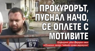 Прокурорът, пуснал Начо, се оплете с мотивите