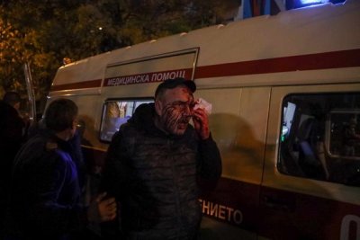 Георги Йовчев който е сред пострадалите на протеста срещу Българския