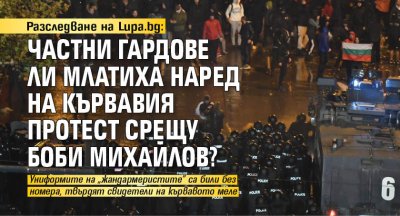 Разследване на Lupa.bg: Частни гардове ли млатиха наред на кървавия протест срещу Боби Михайлов?