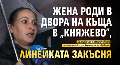 Жена роди в двора на къща в "Княжево", линейката закъсня