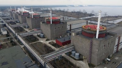 Окупираната от руските войски Запорожка атомна електроцентрала през целия вчерашен