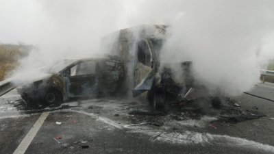 Тежка катастрофа край Пазарджик, има загинал