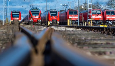 Железопътният транспорт в Германия е бил парализиран частично днес поради