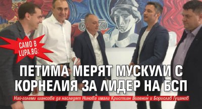 Само в Lupa.bg: Петима мерят мускули с Корнелия за лидер на БСП 