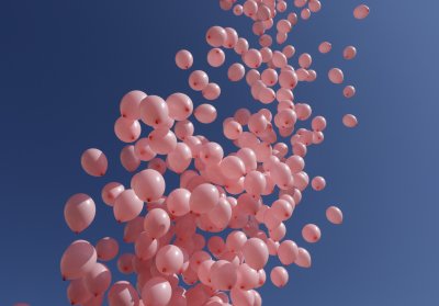 1200 розови балони полетяха в небето за жените с рак на гърдата (СНИМКИ)