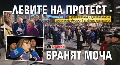 Левите на протест - бранят МОЧА (СНИМКИ)