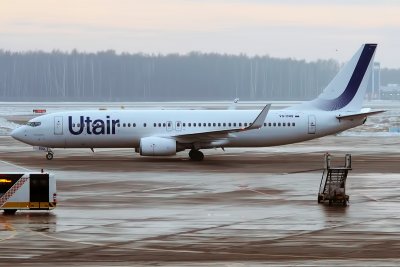 Самолет на авиокомпанията ЮТейр изпълняващ полет от Ханти Мансийск до руската столица Москва
