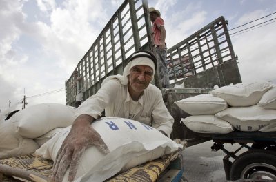 Световната програма по прехраната  СПП обяви пристигането в Газа на 750 тонен конвой с