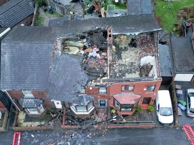 Бурята "Герит" остави хиляди без ток във Великобритания