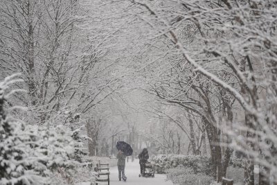 В южнокорейската столица Сеул вчера бе регистриран най големият снеговалеж за