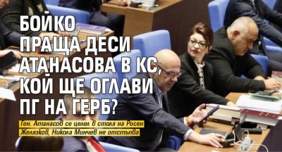 Бойко праща Деси Атанасова в КС, кой ще оглави ПГ на ГЕРБ? 