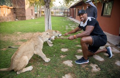 Антъни Джошуа подлуди зоопарка в Дубай