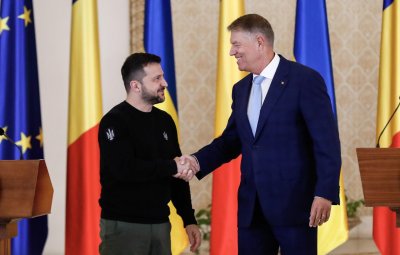 Президентът на Румъния Клаус Йоханис проведе телефонен разговор с украинския