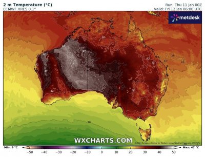 В Австралия се пържат на 42°C