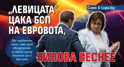 Само в Lupa.bg: „Левицата” цака БСП на евровота, Нинова беснее 