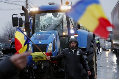 Румънски фермери протестират