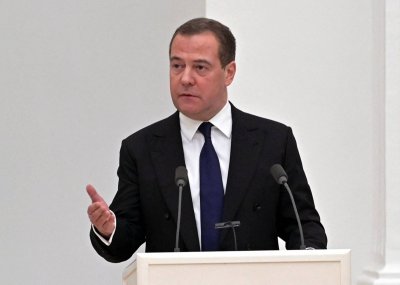 Бившият президент на Русия Дмитрий Медведев който в момента е заместник председател