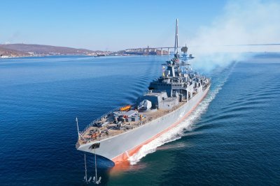 Фрегатата на Тихоокеанския флот на Русия Маршал Шапошников е провела