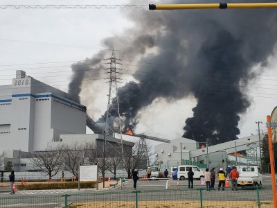 Експлозия избухна в японската топлоелектроцентрала Такетойо в префектура Айчи Централна